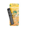 Gul Pina Colada HempyVapes-emballage med sort engangsvape ved siden af