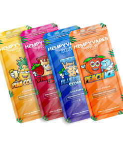 4 HempyVapes engangsvapes uden enhed