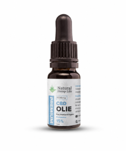 Mørk dråbeflaske med CBD Olie 15% fra Natural Hemp Life