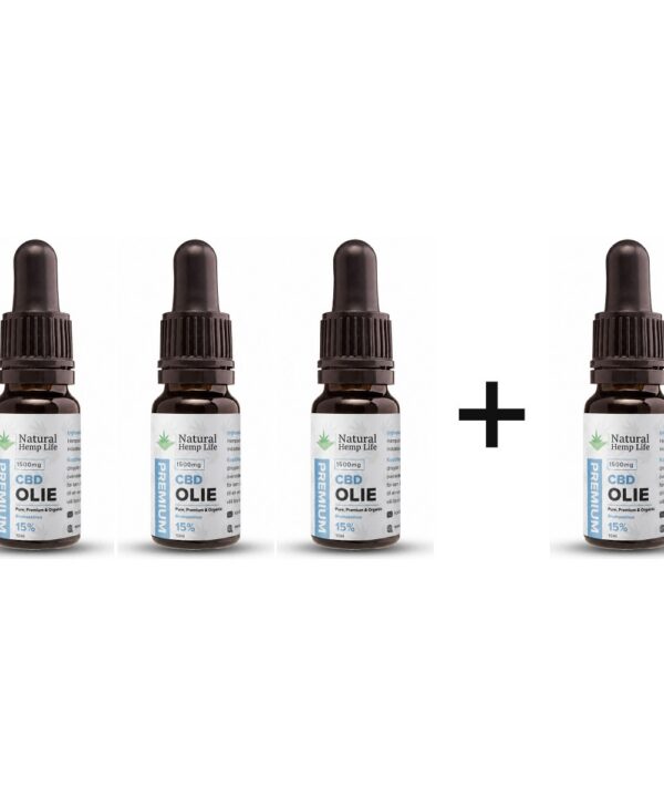 4 for 3: CBD Olie 15% (1500mg)