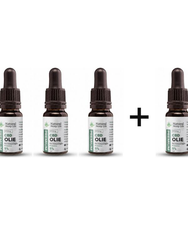 4 for 3: CBD Olie 5% (500mg)