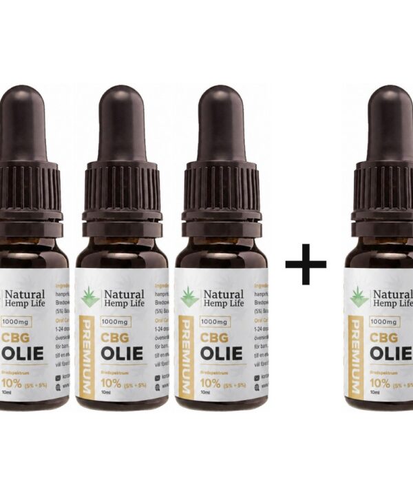 4 for 3: CBG + CBD-olie 10% (1000mg)